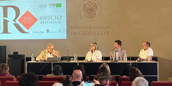 ARESPA participa en la Jornada “El Oficio de Restaurar” - momentos de las ponencias