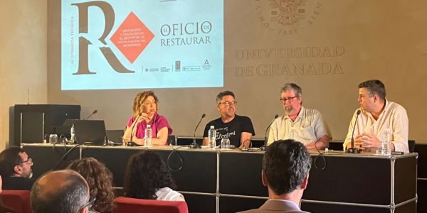 ARESPA participa en la Jornada “El Oficio de Restaurar” - momentos de las ponencias